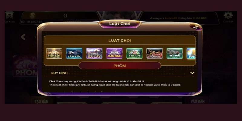 Luật chơi của game phỏm có khó không? 